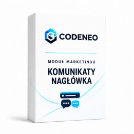 Komunikaty nagłówka — moduł PrestaShop Codeneo